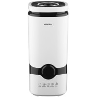 Зволожувач повітря ARDESTO ультразвуковий, 40м2, 4л, 300мл/г, електр. кер-ння, пульт ДК, верх. залив води, білий
