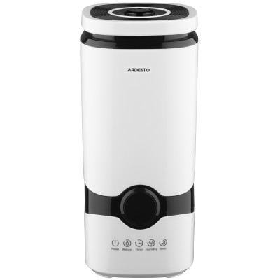 Зволожувач повітря ARDESTO ультразвуковий, 40м2, 4л, 300мл/г, електр. кер-ння, пульт ДК, верх. залив води, білий