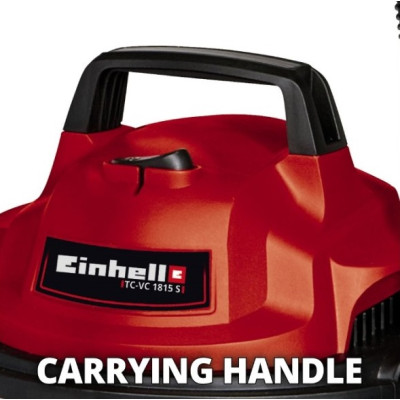 Пылесос профессиональный Einhell TC-VC 1815 S, 1250Вт, 180мБар, 15л, 4.6кг (2342390)