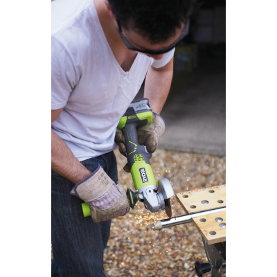 Шлифмашина угловая аккумуляторная Ryobi Ryobi R18AG-0 115мм ONE+ 18В 7500об/мин 2.64кг без АКБ и ЗУ (5133001903)