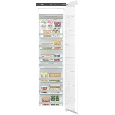 Gorenje Морозильна камера вбудована, 177x56х55, 212л, А++, NF, диспл внутр., білий