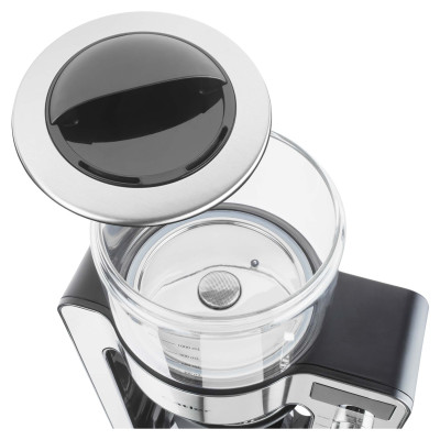 Кавоварка Catler крапельна для фільтр-кави, 1л, мелена, дисплей, вбудовані ваги, нерж. сталь, чорний