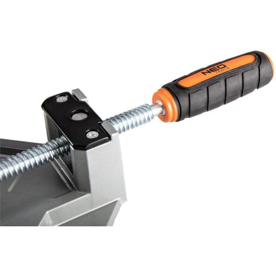 Neo Tools Струбцина, кутова, алюмінієва, напрямна 95мм, 70х70мм Neo Tools Струбцина, кутова, алюмінієва, напрямна 95мм, 70х70мм