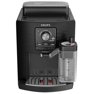 Кавомашина Krups Intensity Milk 1.7л, зерно, автомат.капучинатор, авторецептів - 4, чорний