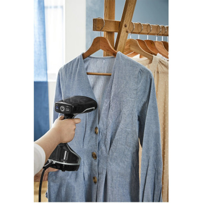 Відпарювач Tefal компактний Access Steam Force, 2000Вт, 200мл, постійна пара - 30гр, керам. підошва, чорно-сірий