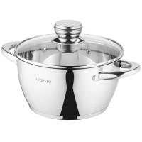 Каструля зі скляною кришкою ARDESTO Gemini Lucca, 3.2л, нержавіюча сталь