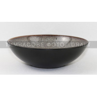 ARDESTO Тарілка супова Bolzano, 630мл, 18см, кераміка, чорно-коричневий