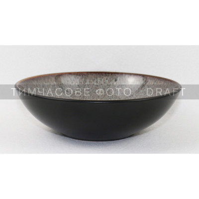 ARDESTO Тарілка супова Bolzano, 630мл, 18см, кераміка, чорно-коричневий