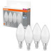 Набір ламп 4шт OSRAM LED E14 4.9Вт 4000К 470Лм B40