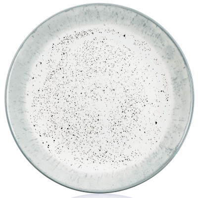 ARDESTO Тарілка обідня Siena, 27см, порцеляна, біло-сірий