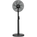Вентилятор Cooper&Hunter CH-RFF1270RT підлоговий, 32см, 18Вт, пульт ДУ, висота 80-100см, Bluetooth кер-ня, сірий
