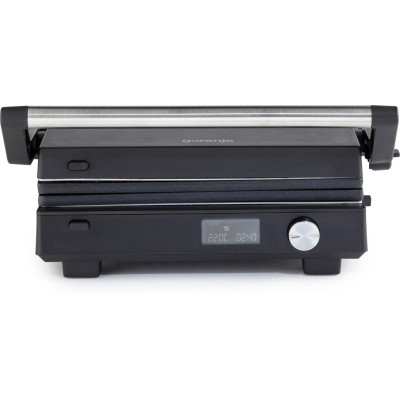 Гриль Gorenje прижимний 2100Вт, темп. режимів-7, з`ємні пластини, розкриття на 180°, метал, чорний