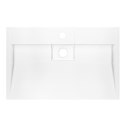 Раковина, умивальник ARDESTO Anna, штучний камінь, прямокут., з отвором для змішувача, без переливу, 700х455х110мм, накладний, білий