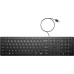 Клавіатура мембранна HP 320K, 109key, USB-A, EN/UK, чорний