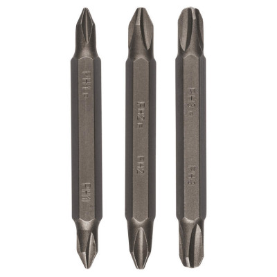 Bosch Біти двосторонні PH/PH 1/2/3, 60мм, 3шт