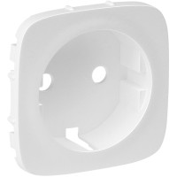 Лицьова панель розетки Schuko Legrand Valena ALLURE, INMATIC, білий
