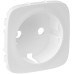 Лицьова панель розетки Schuko Legrand Valena ALLURE, INMATIC, білий