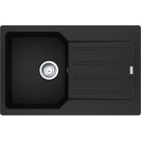 Мийка кухонна Franke City, фраграніт, прямокутник, з крилом, 780х500х190мм, чаша - 1, врізна, оборотна, UCG 611-78, онікс Мийка кухонна Franke City, фраграніт, прямокутник, з крилом, 780х500х190мм, чаша - 1, врізна, оборотна, UCG 611-78, онікс