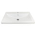 Раковина, умивальник Adamant CERS, штучний камінь, прямокут., з отвором для змішувача, з отвором для переливу, 695x450x158мм, накладний, білий