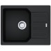 Мийка кухонна Franke City, фраграніт, прямокутник, з крилом, 620х500х190мм, чаша - 1, врізна, оборотна, UCG 611-62, онікс