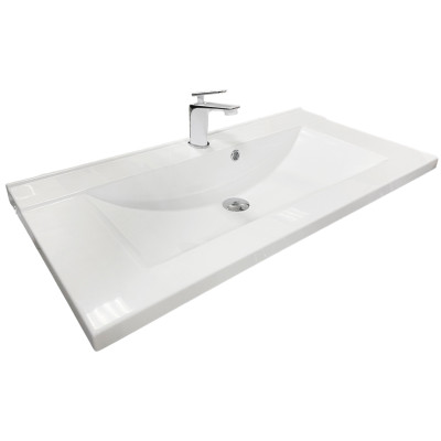 Раковина, умивальник Adamant QUANTO, штучний камінь, прямокут., з отвором для змішувача, з отвором для переливу, 900х447х140мм, накладний, білий Раковина, умивальник Adamant QUANTO, штучний камінь, прямокут., з отвором для змішувача, з отвором для переливу, 900х447х140мм, накладний, білий