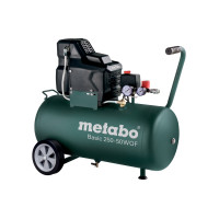 Компресор повітряний Metabo Basic 250-50 W OF безолійний, 1500Вт, 50л, 120л/хв, 8бар