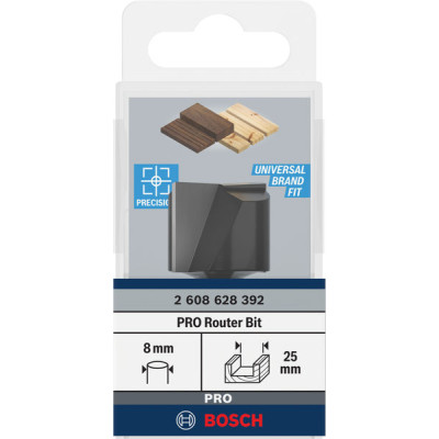 Фреза пазова Bosch Professional Std S8 D25 L20