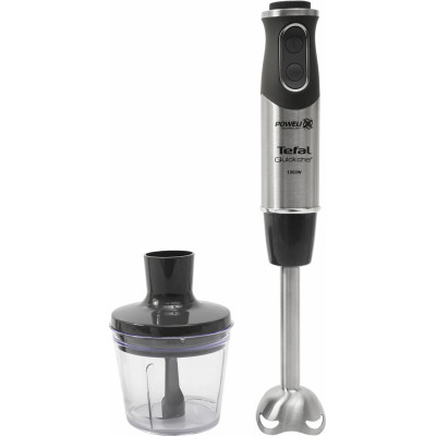 Блендер Tefal заглибний Quickchef 1000Вт, 3в1, чаша-800мл, чопер-500мл, турборежим, сріблясто-чорний Блендер Tefal заглибний Quickchef 1000Вт, 3в1, чаша-800мл, чопер-500мл, турборежим, сріблясто-чорний