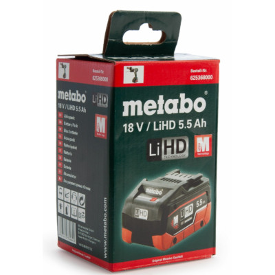 Metabo Акумулятор LiHD 18 В, 5.5 Ач