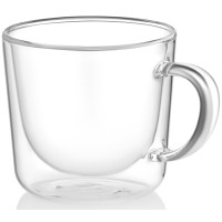 Набір чашок з ручками і подвійними стінками ARDESTO, 450мл, 2шт, боросилікатне скло, прозорий