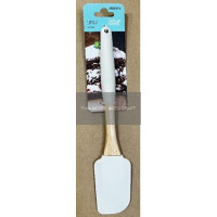 Лопатка ARDESTO Tasty Baking, 25см, силікон, дерево, сірий світлий