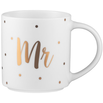 Чашка ARDESTO Mr, 280мл, фарфор, белый