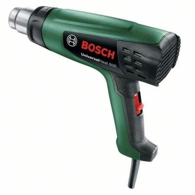 Фен будівельний Bosch UniversalHeat 600 1800Вт 50/300/600°C 200/350/500л/хв 0.53кг Фен будівельний Bosch UniversalHeat 600 1800Вт 50/300/600°C 200/350/500л/хв 0.53кг