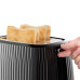 Тостер Russell Hobbs Eden 800Вт, пластик, подогрев, разморозка, черный