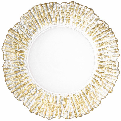 Тарілка ARDESTO Salvia 27см, скло, прозорий Тарілка ARDESTO Salvia 27см, скло, прозорий