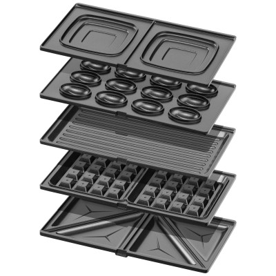 Мультимейкер ARDESTO 700Вт, комплект-5 пластин, корпус-пластик, чорний Мультимейкер ARDESTO 700Вт, комплект-5 пластин, корпус-пластик, чорний