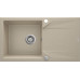 Мийка кухонна Deante Evora, граніт, прямокутник, з крилом, 780х440х193мм, чаша - 1, накладна, пісок