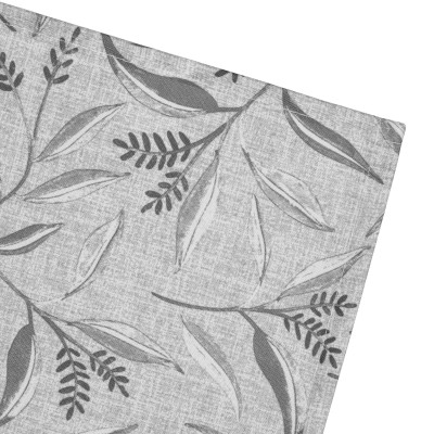 Скатертина ARDESTO Grey leaves 120х140см, 100% поліестер, cірий