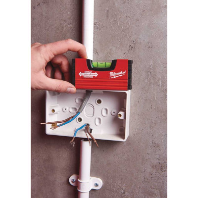 Рівень Milwaukee MiniBox, 10см, 1 капсула, алюмінієвий корпус