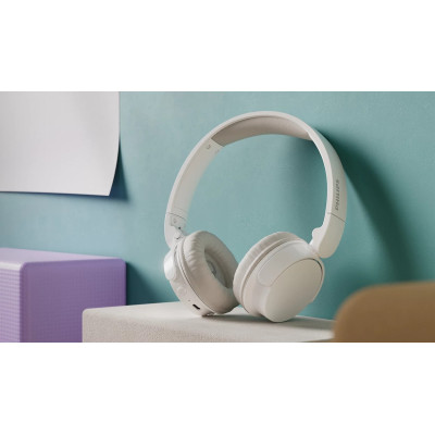 Навушники On-ear Philips TAH3209 BT 5.3, Wireless, Mic, Білий