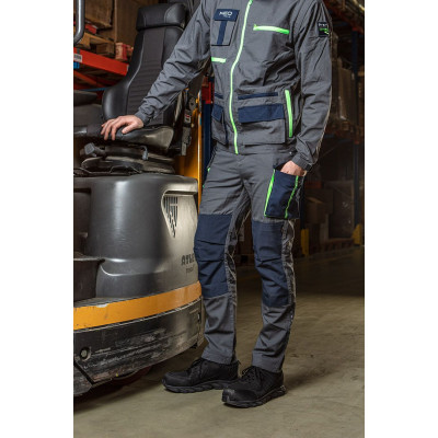 Штани робочі Neo Tools Premium, 100% бавовна, тканина Ripstop, посилення тканиною Cordura, XS(46), сіро-синій Штани робочі Neo Tools Premium, 100% бавовна, тканина Ripstop, посилення тканиною Cordura, XS(46), сіро-синій