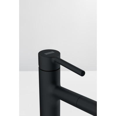 Змішувач для кухні Franke Centro, довж.виливу - 235мм, поворотний, 1важіль, чорний матовий