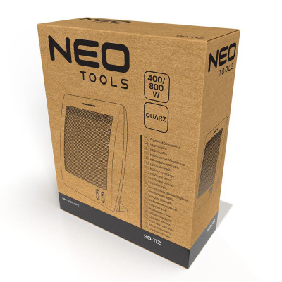 Обігрівач інфрачервоний Neo Tools, 800Вт, кварцовий нагрів. елемент, білий Обігрівач інфрачервоний Neo Tools, 800Вт, кварцовий нагрів. елемент, білий