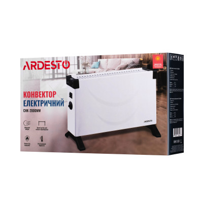 Конвектор ARDESTO, 2000Вт, механическое управление, открытый нагревательный элемент, белый CHK-2000MW Конвектор ARDESTO, 2000Вт, механическое управление, открытый нагревательный элемент, белый CHK-2000MW