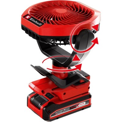 Вентилятор акумуляторний Einhell GC-CF 18/110 Li - Solo, PXC, 18В, безщітковий, діам. 110 мм, 1500 м3/год, 3 режими, 0.48 кг (без АКБ і ЗП)