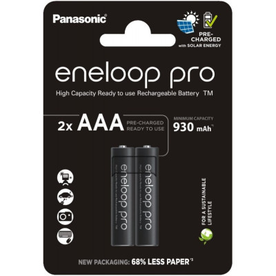 Акумулятори Panasonic Eneloop Pro AAA/HR03 NI-MH 930 mAh BL  2 шт