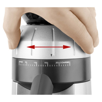 Кавомолка Catler жорнова, 150Вт, об'єм зерен-250г, 25 ступ.помолу, метал, сріблястий Кавомолка Catler жорнова, 150Вт, об'єм зерен-250г, 25 ступ.помолу, метал, сріблястий