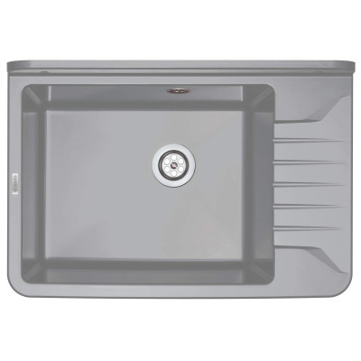 Мийка кухонна Deante Garden, полістирол, прямокут., без крила, 505х350х252мм, чаша - 1, до стіни, сірий Мийка кухонна Deante Garden, полістирол, прямокут., без крила, 505х350х252мм, чаша - 1, до стіни, сірий