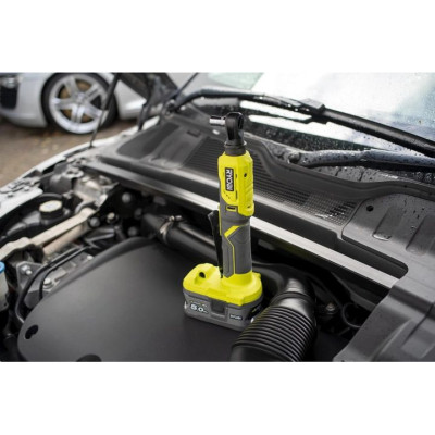 Тріскачка акумуляторна Ryobi ONE+ R18RW2-0 18В 1/4" 60Нм 280об·хв 4 положення головки 1кг (без АКБ та ЗП)