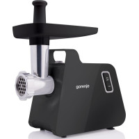 М'ясорубка Gorenje, 1700Вт, 2,3кг/хв, 2 решітки, пластик/метал, чорний